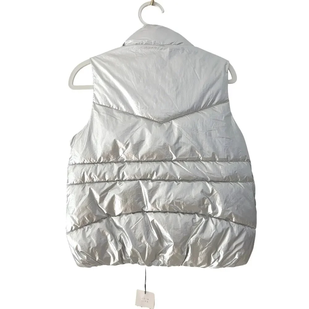 Zara silver vest girls size 14 new nwt